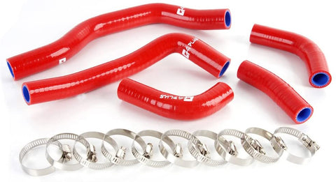 Silicone Radiator Coolant Hose Tube Kit Clamps For HONDA CRF450 CRF 450 2006 2007 2008 Red