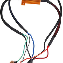 uxcell 2pcs 7443 7444 LED Turn Signal Light Anti Flicker Resistor Canceller Decoder 50W DC 12V 8R