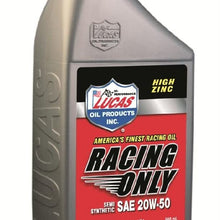 Lucas Oil 10306 20W-50 Semi-Synthetic Race Oil - 1 Quart Bottle