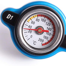 High Pressure Radiator Cap with Temperature Gauge - 0.9 Bar,compatible with16401-63010 1640115210 16401-87710 09045PM3004 D31615205 MB222066 and More