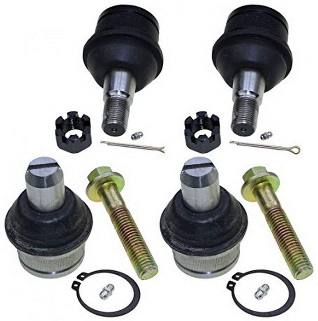 DLZ 4 Pcs Front Suspension Kit-Upper Lower Front Ball Joint Compatible with Explorer RWD 1991-1994, Ranger RWD 1989-1997, B2300 B4000 RWD 1994-1997, B3000 RWD 1994-1996