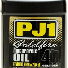 PJ1 9-50-1G Goldfire 20W-50 Synthetic Blend Motorcycle Engine Oil, 1 gallon