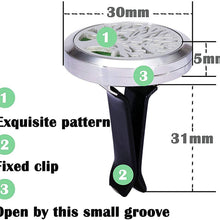 joymiao Car Fragrance Diffuser Vent Clip Car Air Freshener Perfume Aromatherapy Essential Oil Diffuser Stainless Steel Locket Dragonfly