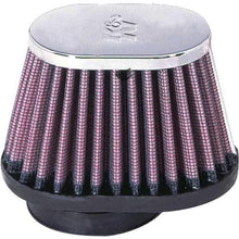 K&N Universal Clamp-On Air Filter: High Performance, Premium, Washable, Replacement Filter: Flange Diameter: 2 In, Filter Height: 2.75 In, Flange Length: 0.625 In, Shape: Oval Straight, RC-1820