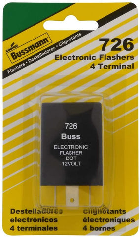 Bussmann (BP/726-RP) 12.6 Amp 12V DC Carded Electronic Flasher