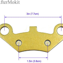 AfterMokit Replacement Front Brake Pads for CFMOTO CFORCE CF500 CF625-C 2011-2016 CF800-2 2012-2017 CF500AU-6L 2014-2017 CF500ATR-A 2015-2016 CF800ATR 2016 CF500AU-7L CF500AU-7S 2016-2017 Golden