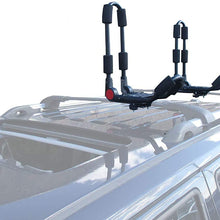 BRIGHTLINES Folding Kayak Roof Rack, a Set of Two Foldable Kayak Roof Rack Carrier for Kayaks, Canoe, SUP, Mounted on Car SUV Roof Crossbars
