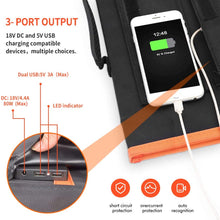 XINPUGUANG 80W 12V Foldable Solar Panel Kit Portable Solar Charger USB DC Output for RV/Camping/Portable Power Station/Cell Phone/car Battery/Power Bank…