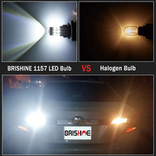BRISHINE 4-Pack 1000 Lumens Super Bright 1157 2057 2357 7528 BAY15D LED Bulbs 6000K Xenon White 24-SMD LED Chipsets with Projector for Backup Reverse Lights, Parking Lights, Daytime Running Lights