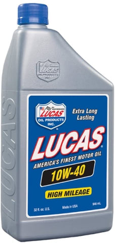 Lucas Oil 10275 SAE 10W-40 Motor Oil - 1 Quart Bottle