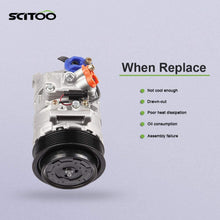 SCITOO A/C Compressor with Clutch Compatible with 2003-2005 for M-ercedes-Benz C230 1.8L