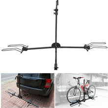 Hitch Mounted Bike Rack, 80lb Rear Bicycle Carrier Racks Iron Hitch Mounted Carrier Trailer Tow Bike Holder Hitch Mount Bike Stand for 20 ‑ 26in Tires