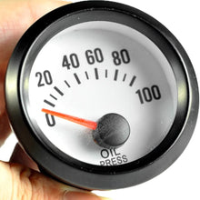 ESUPPORT Car 2" 52mm Oil Press Gauge Meter Pressure Sensor Pointer Blue LED Light