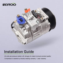 SCITOO A/C Compressor with Clutch Compatible with 2003-2005 for M-ercedes-Benz C230 1.8L