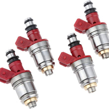gohantee Fuel Injectors 16600-86G00 Replacement for Nissan Pickup 2.4L 1995 D21 2.4L 1990-1994 JS2-1 16600-86G10 Pack of 4