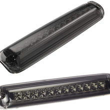 Partsam High Mount Stop Light 3rd Third Brake Light Replacement for Chevrolet Silverado/GMC Sierra 1999-2006 1500 2500 HD 3500 Center Mount Rear Top Cab Roof Cargo Lamp Chrome Housing Smoke Lens