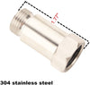 DEWHEL Adjustable Defouler O2 Oxygen Sensor Fitting Bung M18x1.5 Universal Stainless Steel Straight