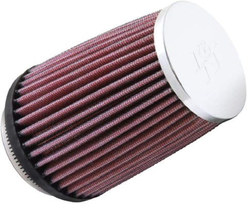 K&N Universal Clamp-On Air Filter: High Performance, Premium, Washable, Replacement Filter: Flange Diameter: 2.875 In, Filter Height: 5 In, Flange Length: 0.625 In, Shape: Round Tapered, RC-2600