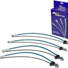Replacement for Celica Stainless Steel Hose Brake Line Set (Blue) - Rear Disc ST204