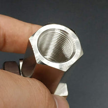 90 Degree Real Mini Catalytic Converter Oxygen O2 Sensor Socket (304 Stainless Steel)