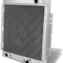 OzCoolingParts 64-66 Ford Mustang Radiator, 3 Row Core Aluminum Radiator for 1964-1966 1965 Ford Mustang/Ranchero/Falcon, MercuryComet V8 Engine AT/MT 260 289