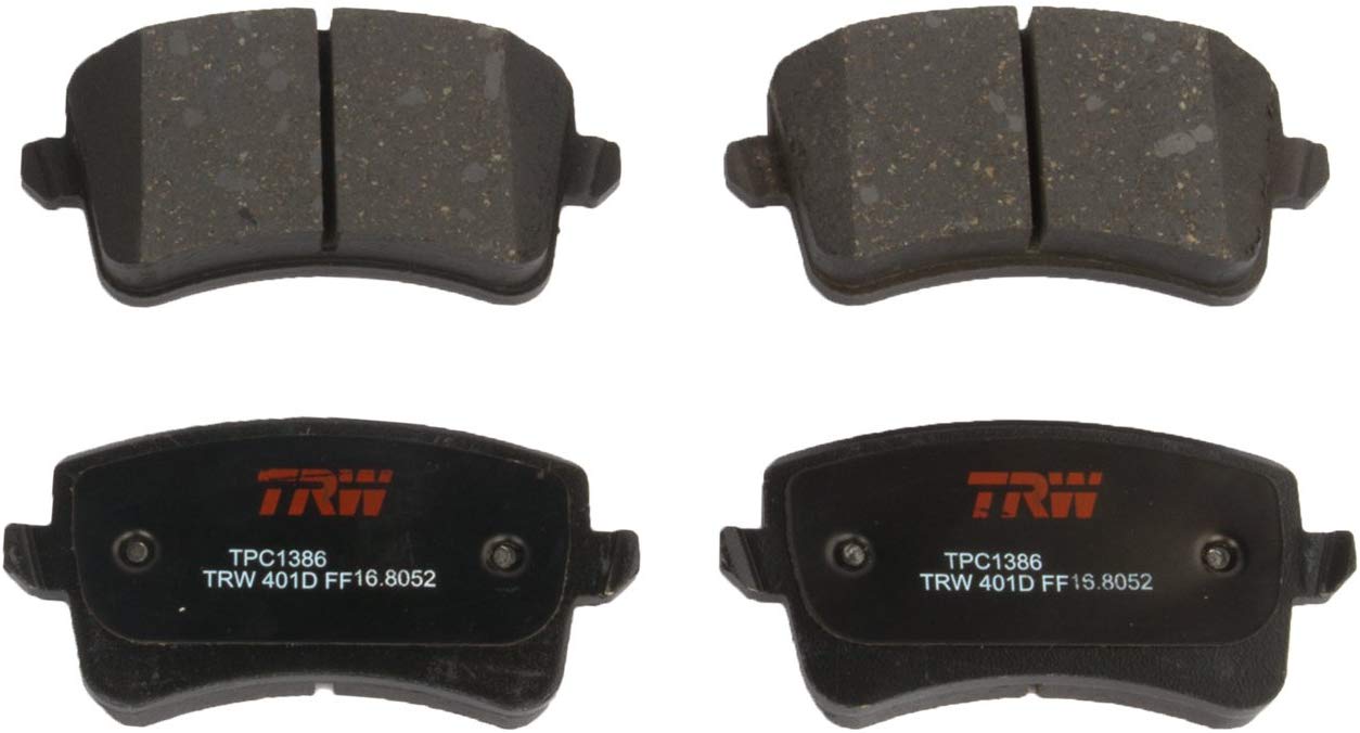 TRW TPC1386 Black Premium Ceramic Rear Disc Brake Pad Set