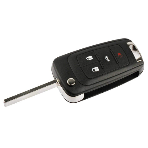 Key Fob Keyless Entry Remote Flip Shell Case & Pad fits Buick, Chevy, GMC