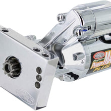 Powermaster 19004 Chrome Alternator (Chevy Universal Straight Mating 153/168T Flywheel 2.0 kw)