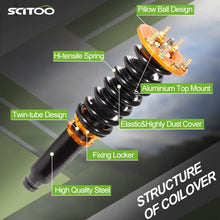 Coilover Struts Suspensions Shock Struts Kits Assembly SCITOO Full Set Shocks Struts Kits Fit for 2008 2009 2010 2011 2012 Honda Accord
