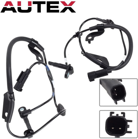 AUTEX 2PCS ABS Wheel Speed Sensor Front Left & Right ALS1784 ALS1785 compatible with Mitsubishi Lancer 2008-2010 2.0L 2.4L/Mitsubishi Outlander 2007-2011 2.4L 3.0L