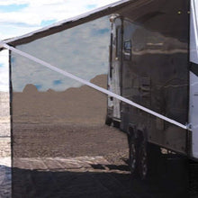 Tentproinc RV Awning Side Shade 9'X7' - Black Mesh Screen Sunshade Complete Kits Camping Trailer Canopy UV Sun Blocker - 3 Years Lasting