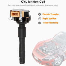 QYL 6PCS Ignition Coil Replacement for 328I 528I M3 Z3 E36 E46 E31 E38 E39 E53 E721 E720 E383/Land Rover 2.5L 2.8L 3.0L 3.2L 5.4L C1239 UF-300 UF-354