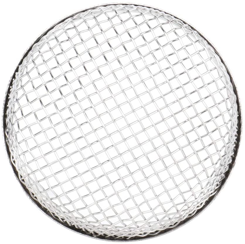 ZENITHIKE S-tandard Size White Roof Vent Lid RV Stainless Steel Mesh Camper RV Furnace Flying Insect Screen net 2.8 Inch x2 Heater Exhaust Vent Cover for Camper