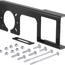 CURT 58000 Easy-Mount Vehicle Trailer Wiring Connector Mounting Bracket for 2-Inch Receiver, 4 or 5-Way Flat, 6 or 7-Way Round