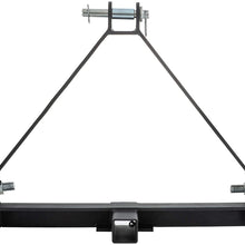 Mophorn 3 Point 2 Inch Heavy Duty Receiver Trailer Hitch Category 1 Tractor Drawbar 15 Inch Height
