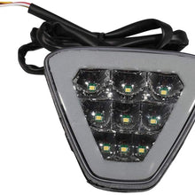 IKON MOTORSPORTS | Brake Lights Universal Fitment | Triangle Smoke LED Rear 3RD Stop Safety Lamp