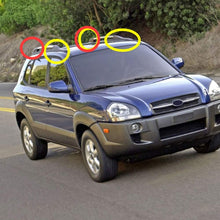 YUZHONGTIAN 2004-2008 For Hyundai Tucson Car Roof Rails Rack Leg Cover End Cap Protection Cover Shell Black 1 Set