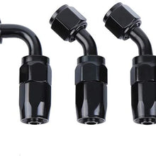 Honhill Fuel Line Hose Kit for Coolant Hose and Oil Hose Repair Projects, 10FT Fuel Line with 6AN Hose End Adapters and Hose Separator Clamps
