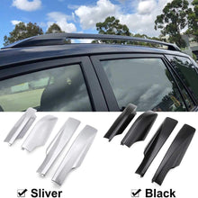 Roof Rack Cover Rail End Cover for Toyota RAV4 2007 2008 2009 2010 2011 2012 4Pcs Black Silver ABS Car Protective Shell Apply to Automobiles (Color : Black)