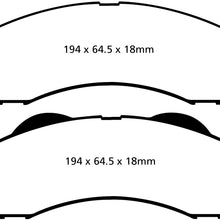 EBC Brakes DP71855 7000 Series Greenstuff SUV Supreme Compound Brake Pad