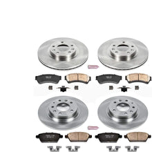 Power Stop KOE200 Front and Rear Brake Kit- Stock Replacement Brake Rotors and Ceramic Brake Pads