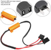 Qiilu 2Pcs Car LED Decoders for H7 Headlight Anti Hyper Flash No Error Load Resistor Wiring