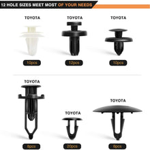 GOOACC 166 Pcs Car Retainer Clips &Screw Grommets - 12 Most Popular Sizes & Applications for GM, Toyota, Honda, Nissan, Mazda - Bonus Fastener Remover