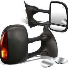 DNA Motoring TWM-004-T888-BK-AM+DM-074 Pair of Towing Side Mirrors + Blind Spot Mirrors