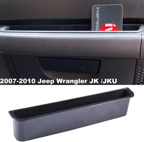 EDBETOS Grab Handle Storage Tray Compatible with 2007 2008 2009 2010 Jeep Wrangler JK JKU Accessories Front Passenger Organizer GrabTray