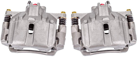 Callahan CCK05324 [2] FRONT Premium Semi-Loaded Original Brake Caliper Pair + Hardware [ fit Honda Civic ]