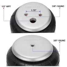 Air Ride for Trucks - Universal D2500-1 Air Ride Suspension 1/2" NPT Single Port Double Bellow Truck Air Spring