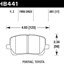 Hawk Performance HB441F.661 HPS Performance Ceramic Brake Pad