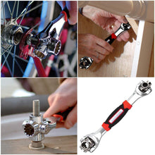 GGIENRUI Universal Wrench 48 in 1 Socket Wrench Multifunction Spanner Tool with 360 Degree Rotating Head for Home and Car Repair