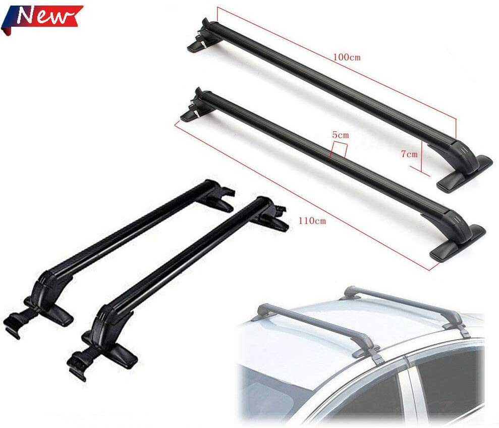 SHZICMY 2Pcs Car Top Roof Rack Bars Luggage Cargo Carrier Rack Anti Theft Car Roof Bars Adjustable Window Frame for 11-16 Chevrolet Cruze (US Stock)